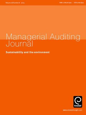 cover image of Managerial Auditing Journal, Volume 18, Issue 8